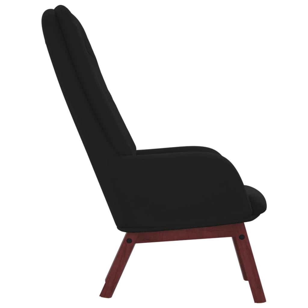 Fauteuil inclinable en velours noir