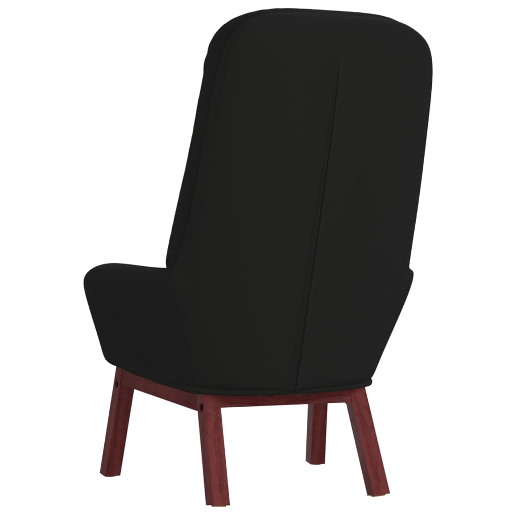 Fauteuil inclinable en velours noir