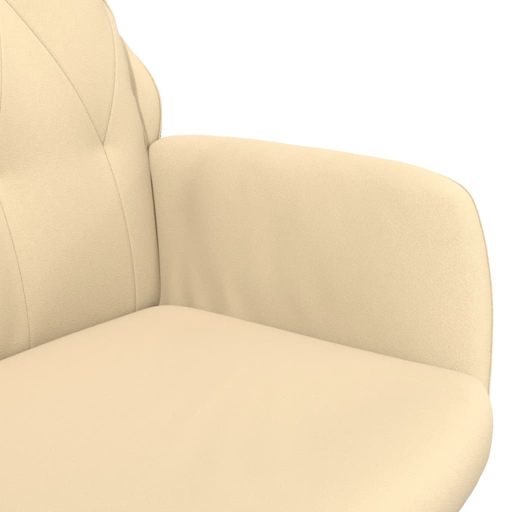 Relaxsessel Cremeweiß Samt