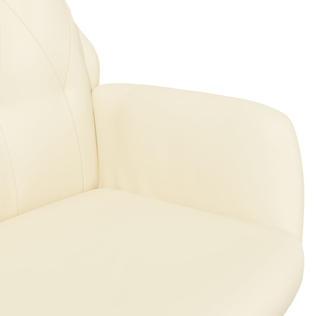 Relaxsessel Creme Kunstleder
