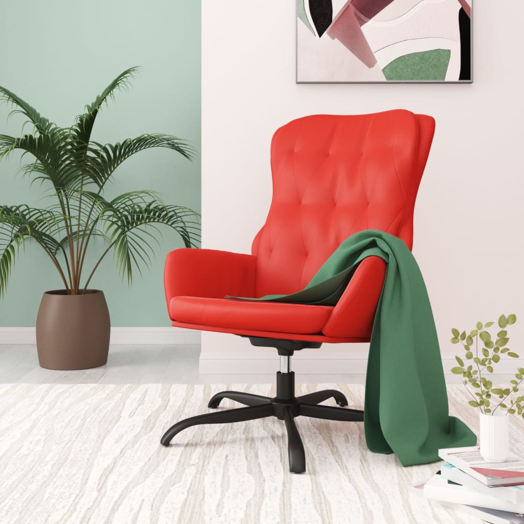 Relaxsessel Rot Kunstleder