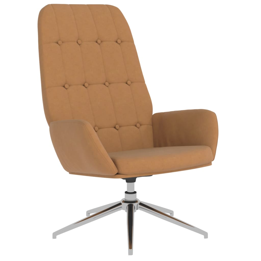 Relaxsessel Taupe Wildleder-Optik