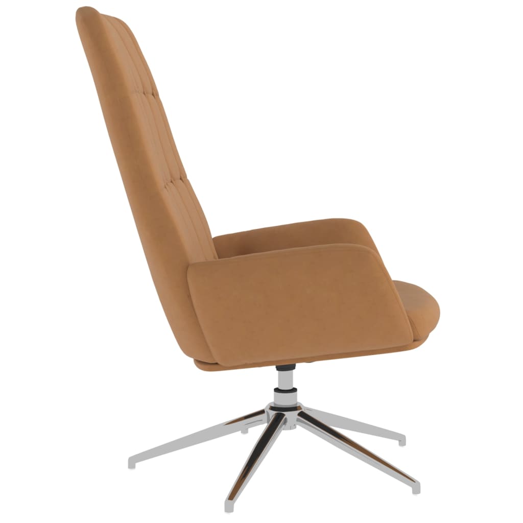 Relaxsessel Taupe Wildleder-Optik