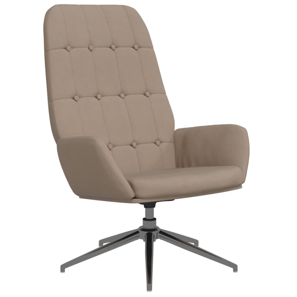Relaxsessel Hellgrau Wildleder-Optik