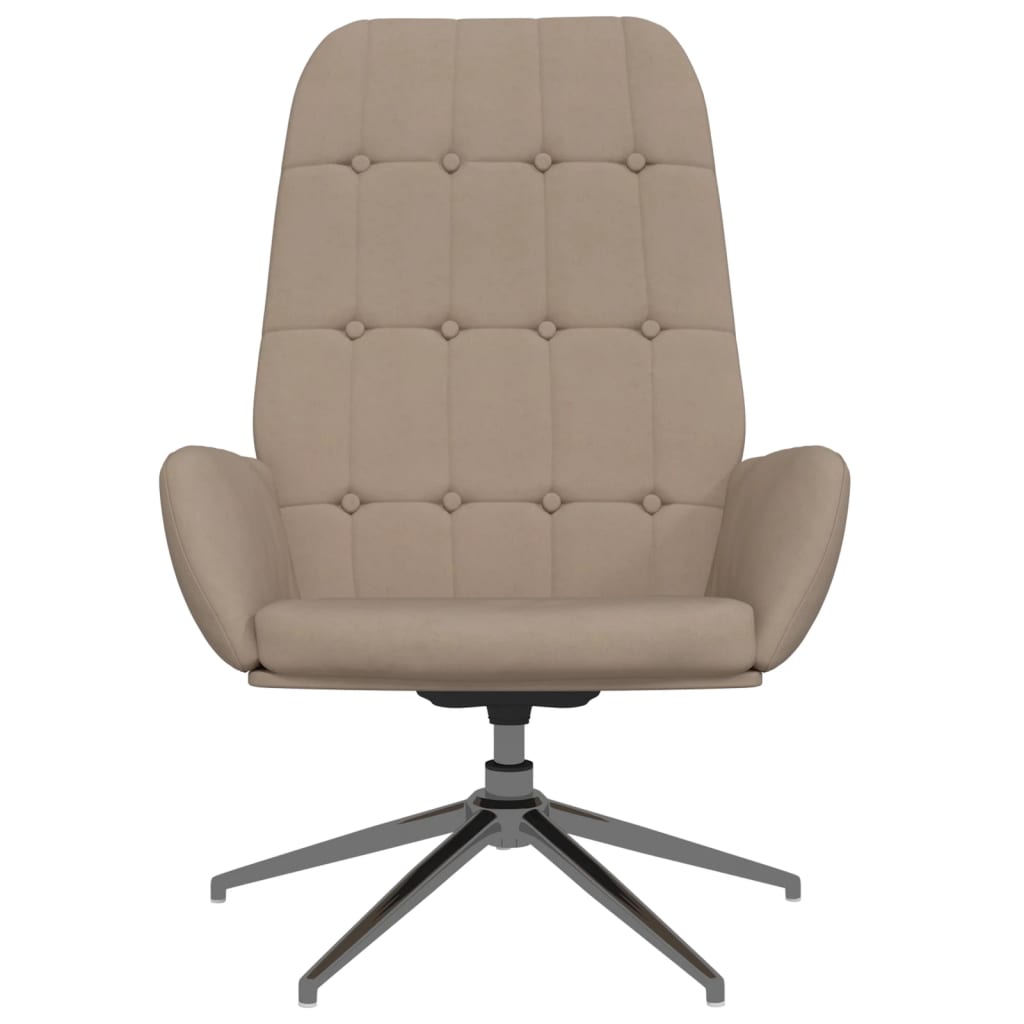 Relaxsessel Hellgrau Wildleder-Optik