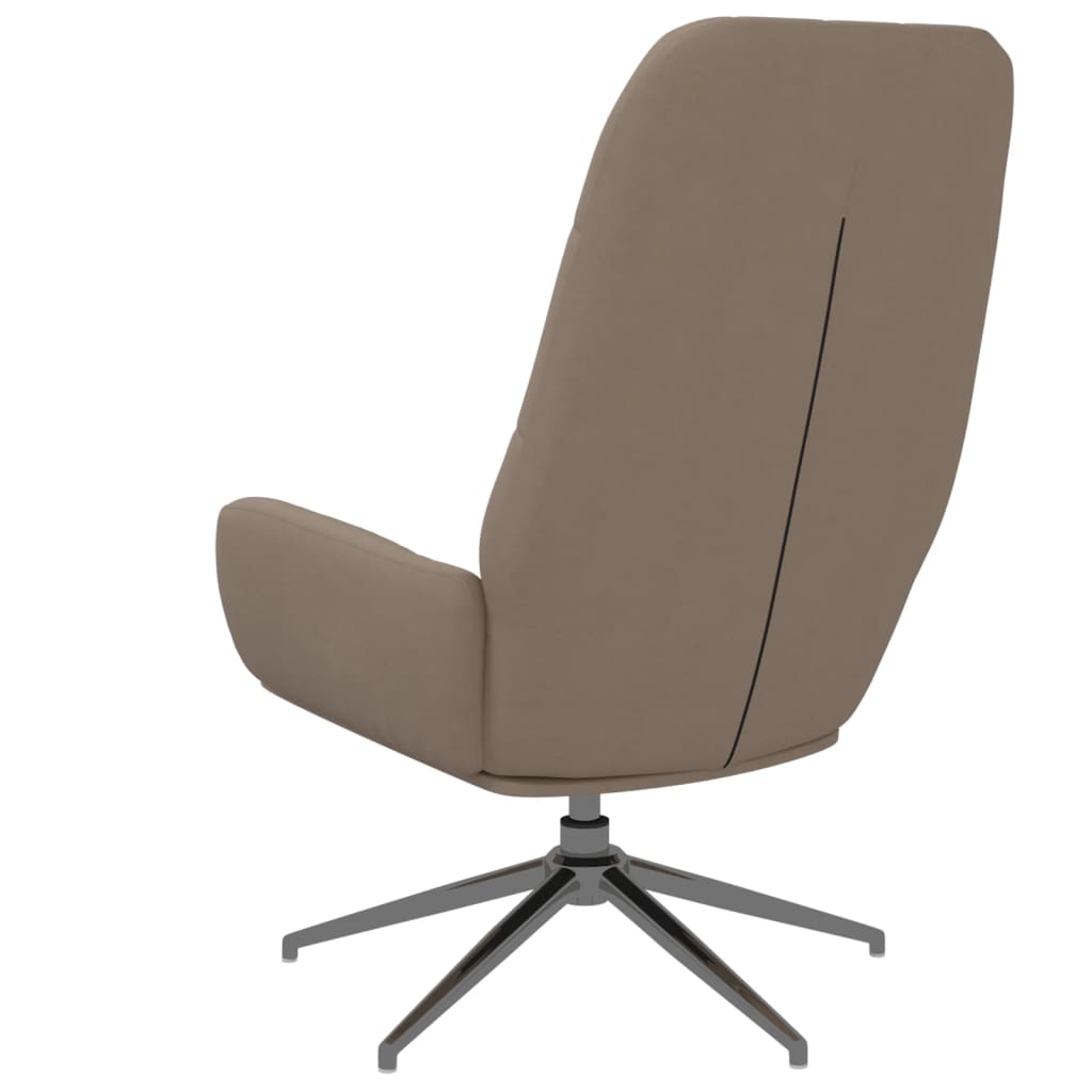 Relaxsessel Hellgrau Wildleder-Optik