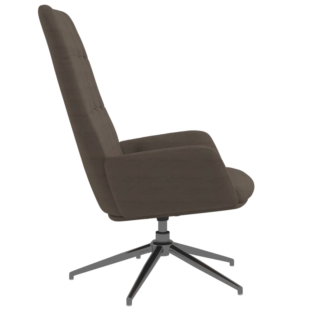 Relaxsessel Dunkelgrau Wildleder-Optik