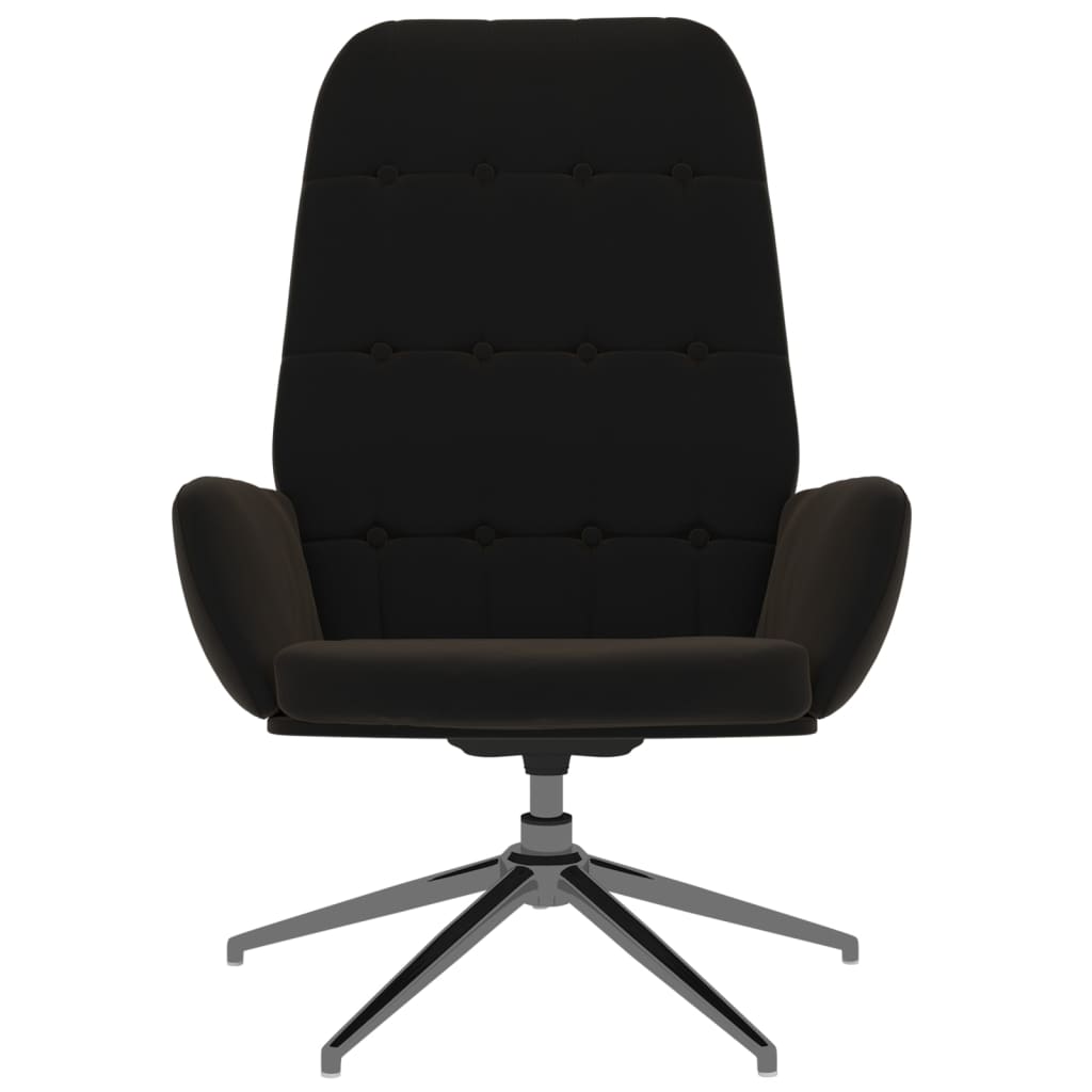 Relaxsessel Schwarz Wildleder-Optik