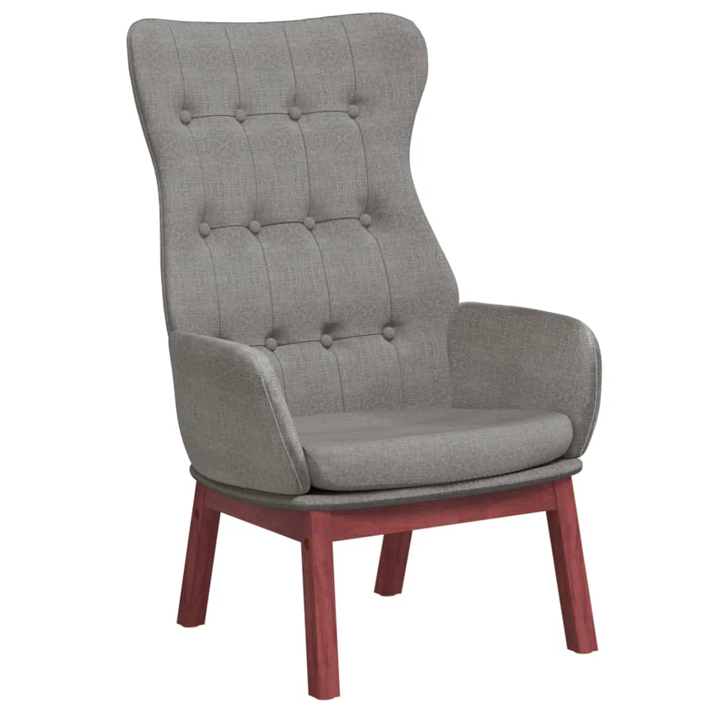 Fauteuil de relaxation tissu gris clair