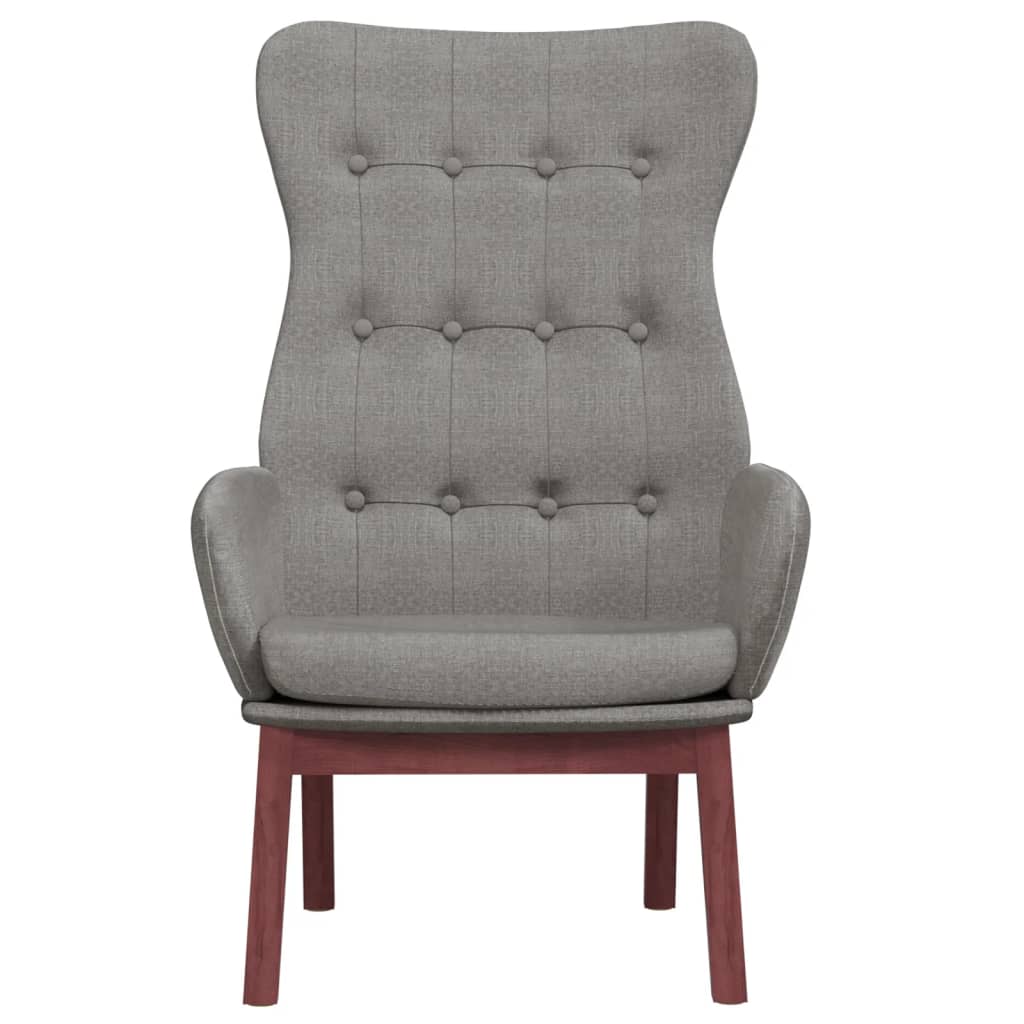 Fauteuil de relaxation tissu gris clair