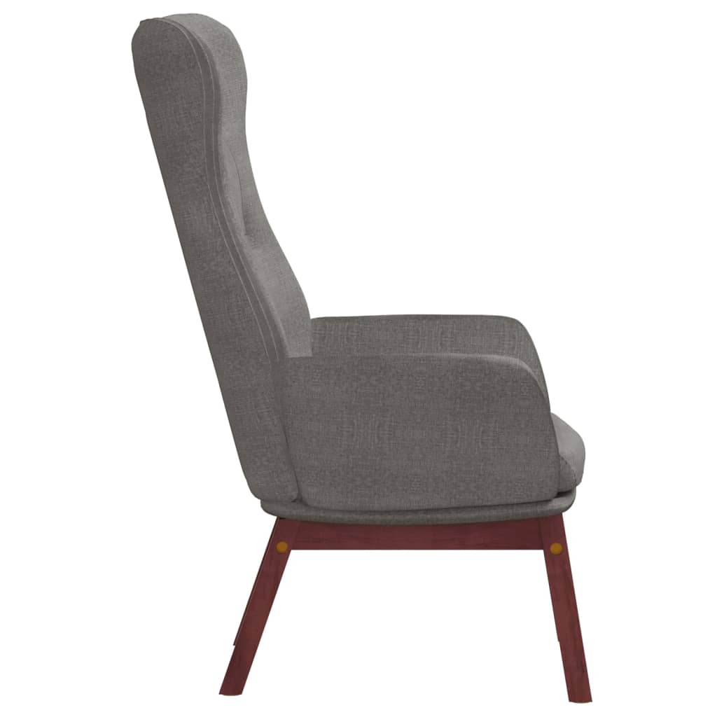Fauteuil de relaxation tissu gris clair