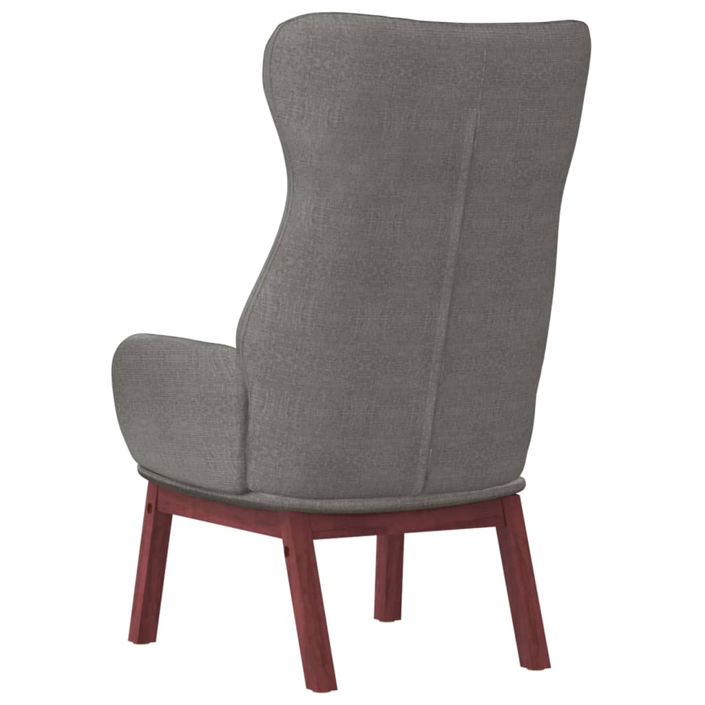 Fauteuil de relaxation tissu gris clair