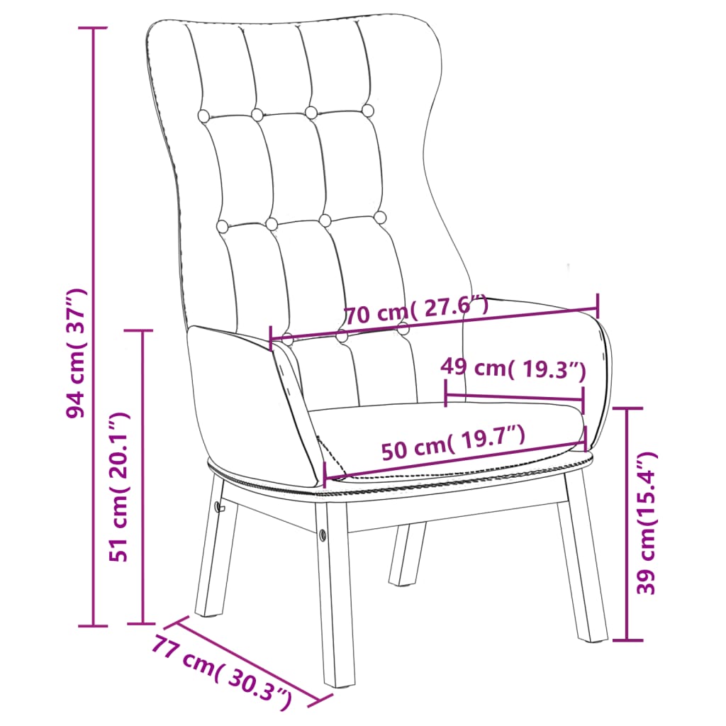 Fauteuil de relaxation tissu gris clair