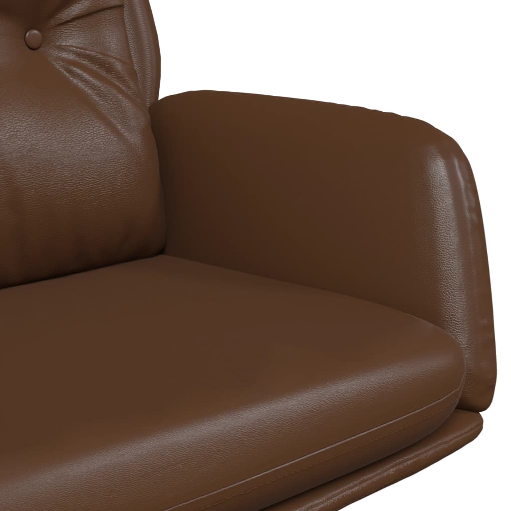 Relaxsessel Braun Kunstleder