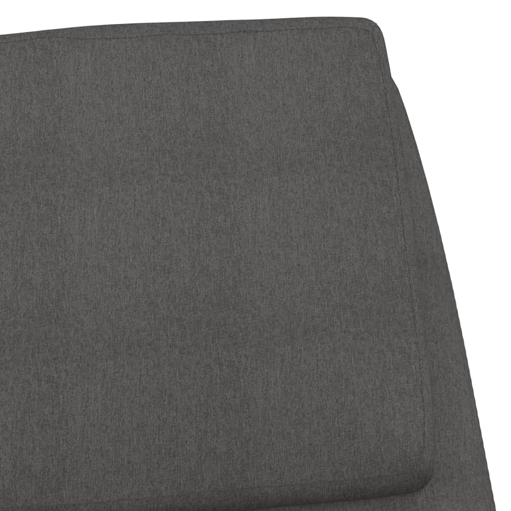 Fauteuil de relaxation tissu gris foncé