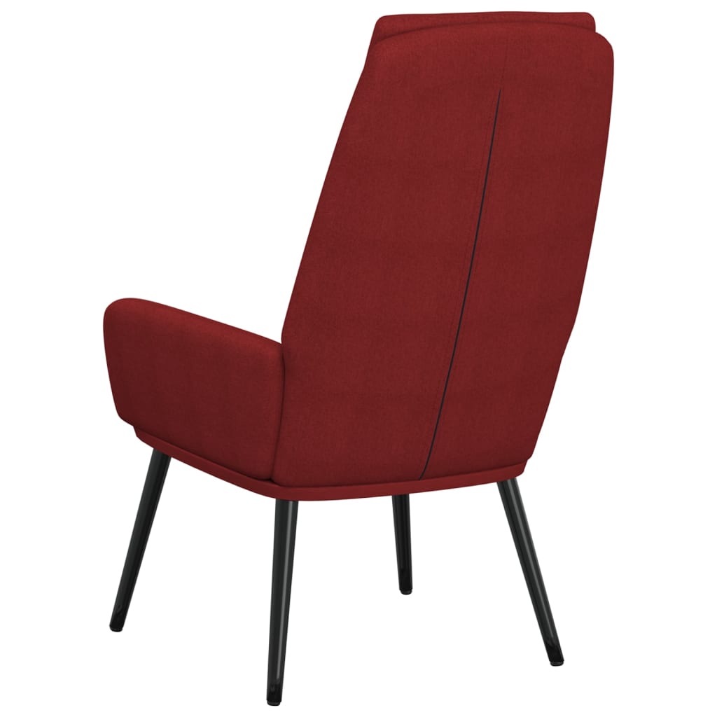 Relaxsessel Stoff Weinrot