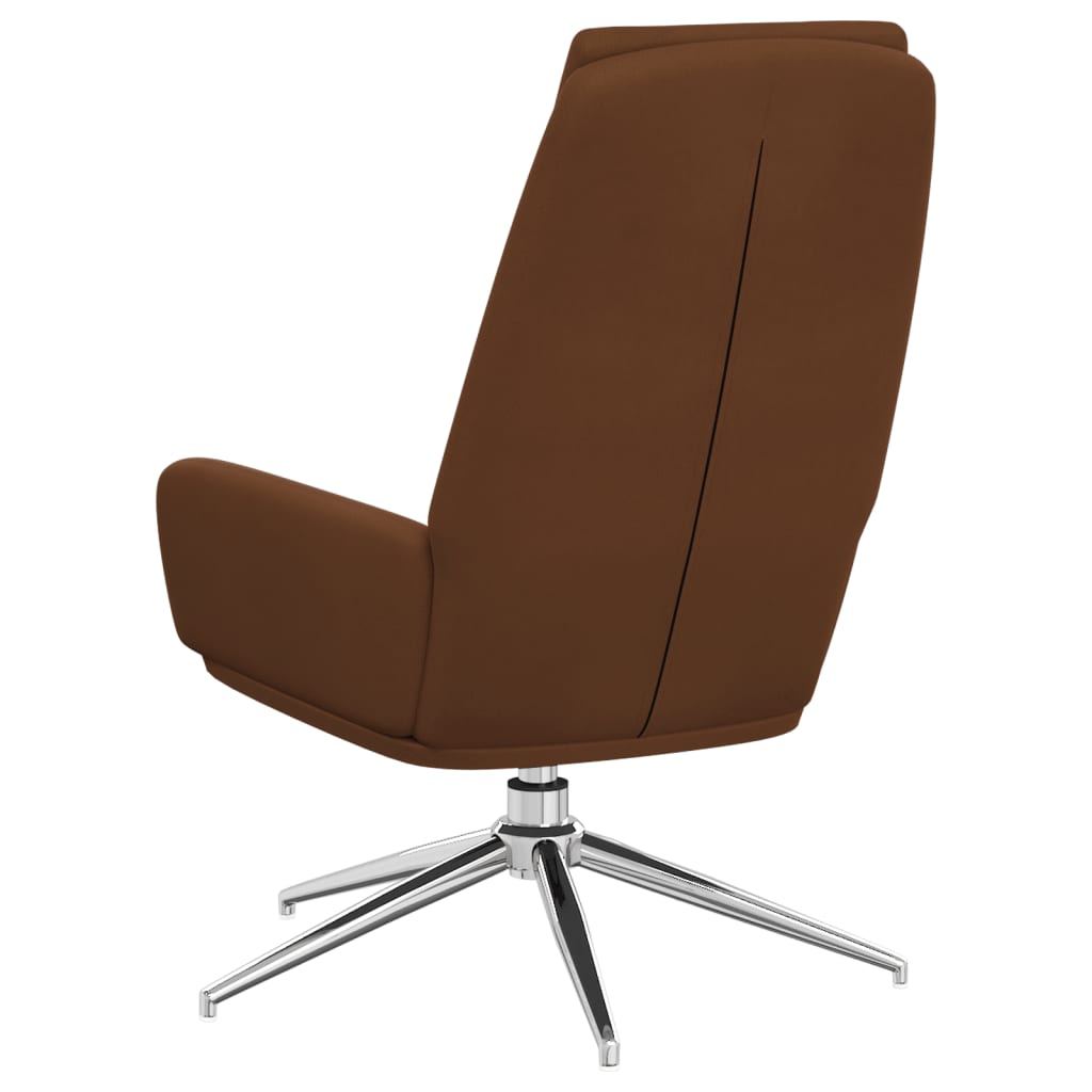 Relaxsessel Braun Wildleder-Optik