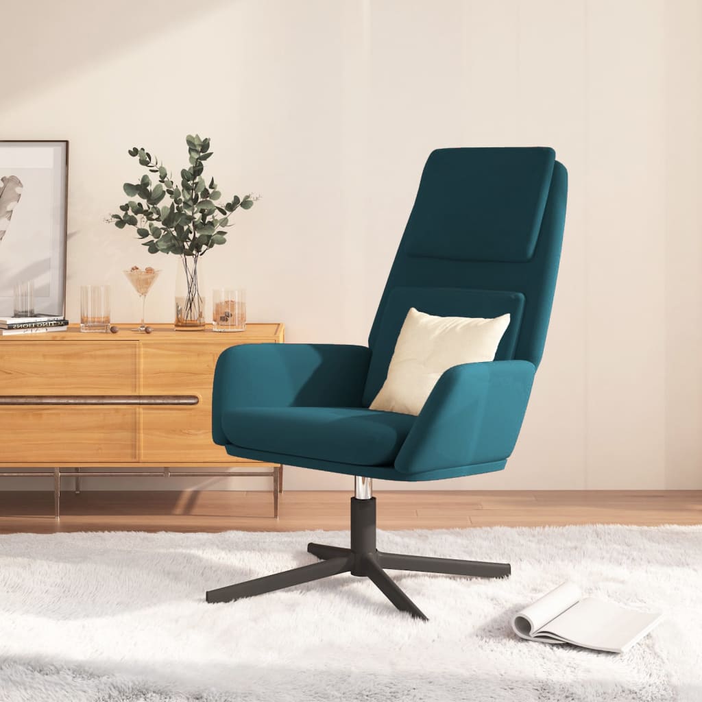Relaxsessel Blau Samt
