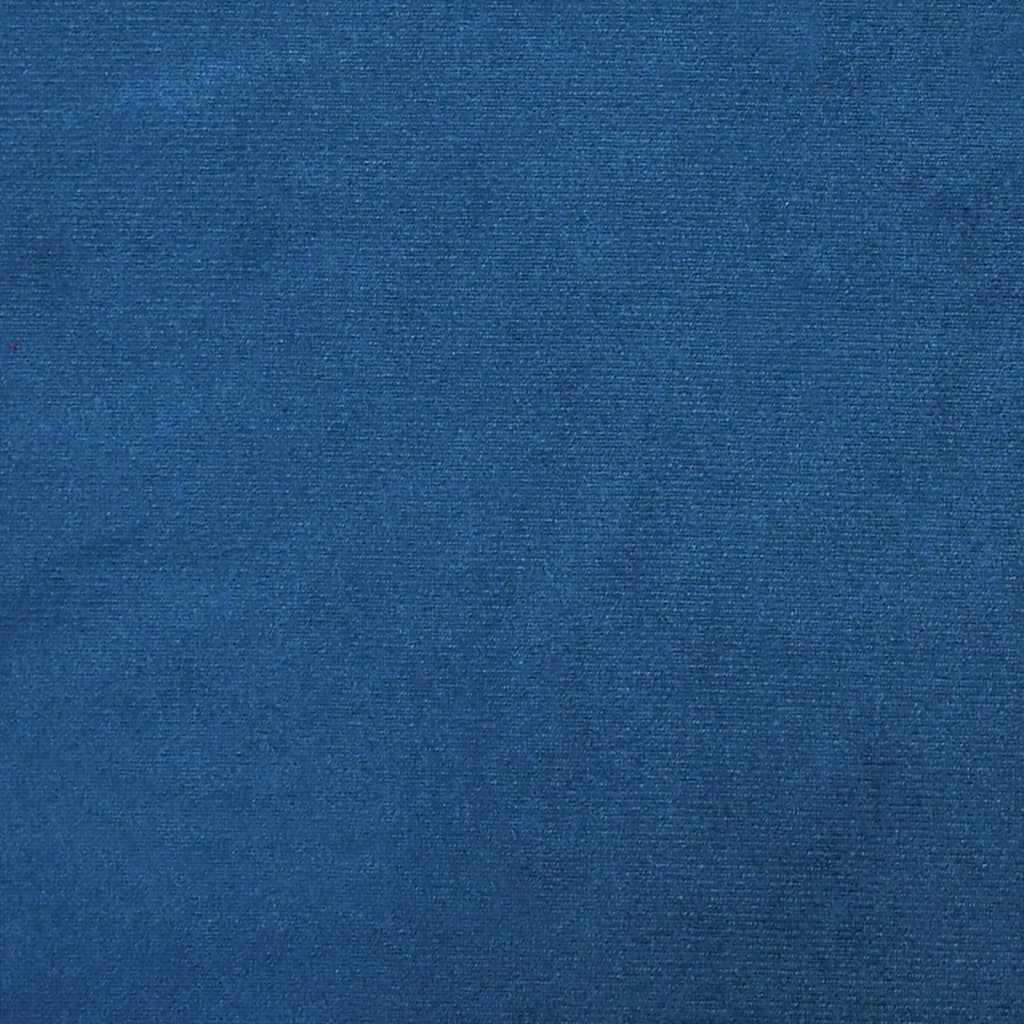 Fauteuil relax en velours bleu