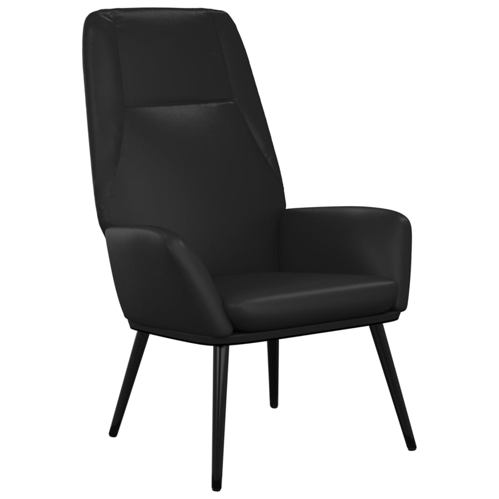 Relaxsessel Glänzend Schwarz Kunstleder