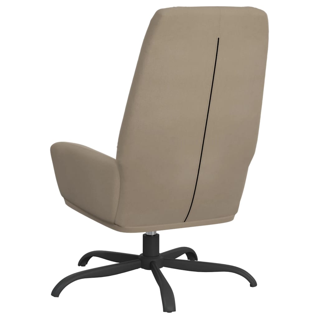Relaxsessel Hellgrau Wildleder-Optik