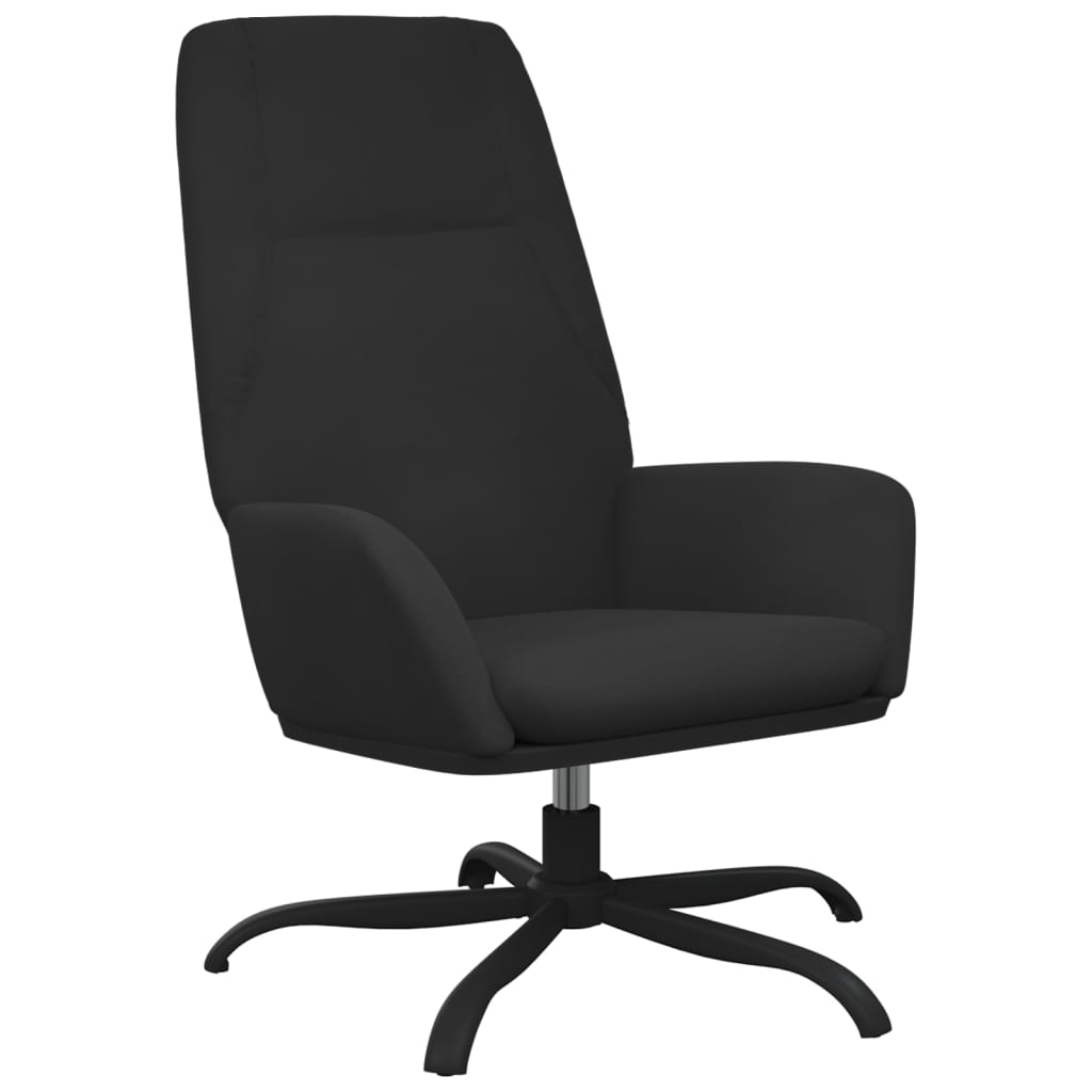 Relaxsessel Schwarz Wildleder-Optik
