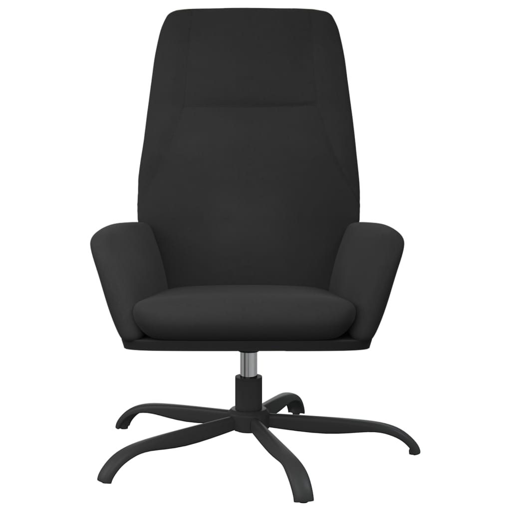 Relaxsessel Schwarz Wildleder-Optik