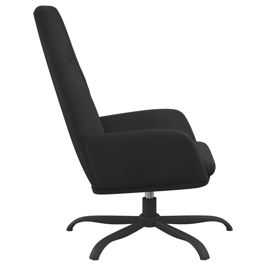 Relaxsessel Schwarz Wildleder-Optik