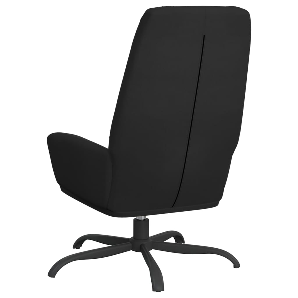 Relaxsessel Schwarz Wildleder-Optik