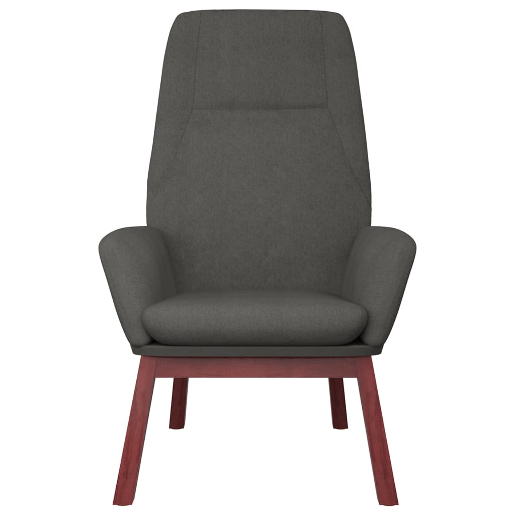Fauteuil de relaxation tissu gris foncé