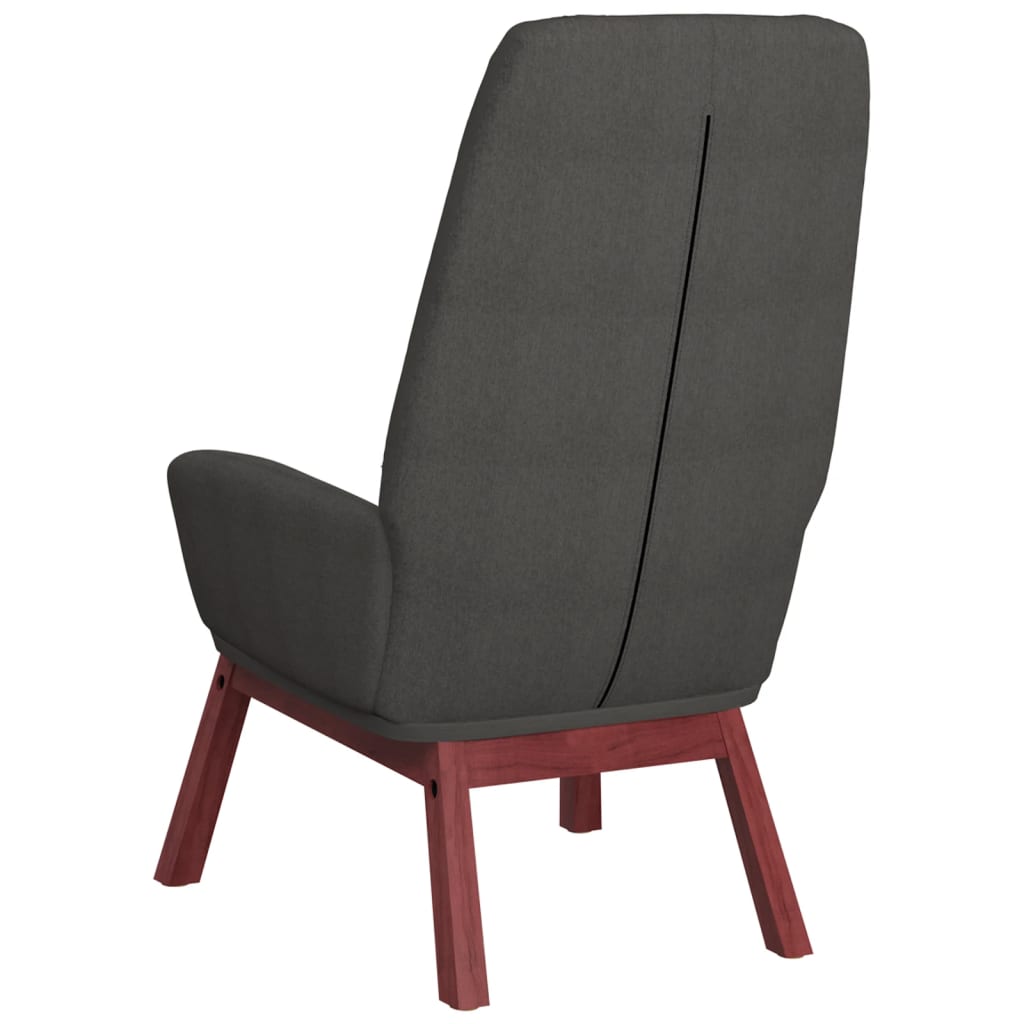 Fauteuil de relaxation tissu gris foncé