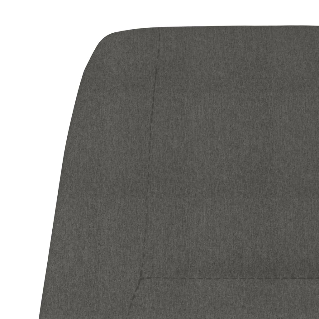 Fauteuil de relaxation tissu gris foncé
