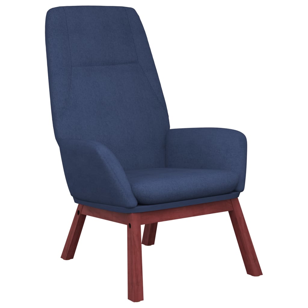 Fauteuil relax en tissu bleu