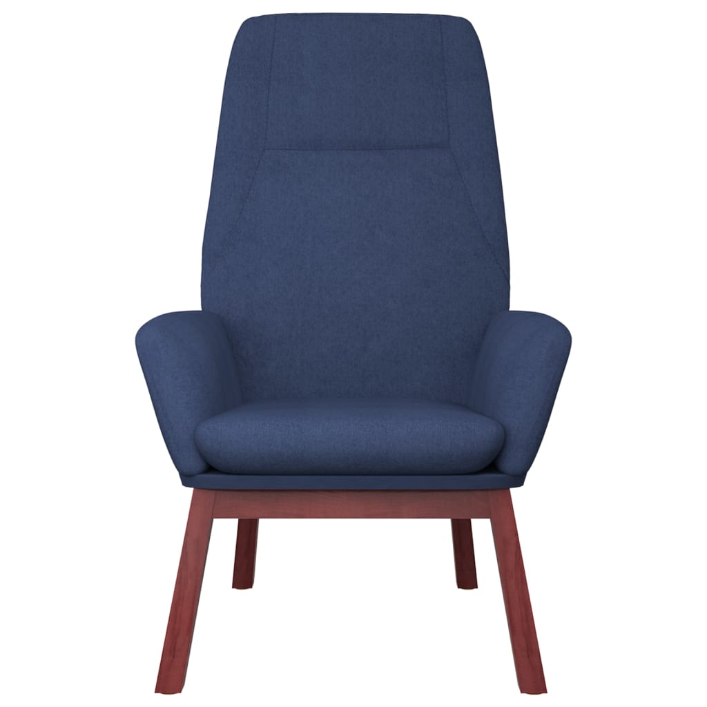 Fauteuil relax en tissu bleu