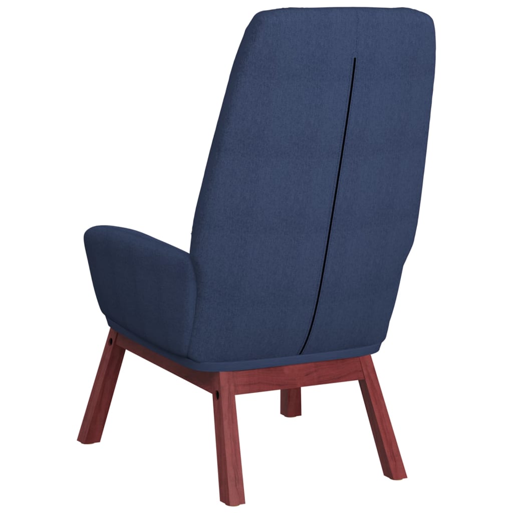 Fauteuil relax en tissu bleu