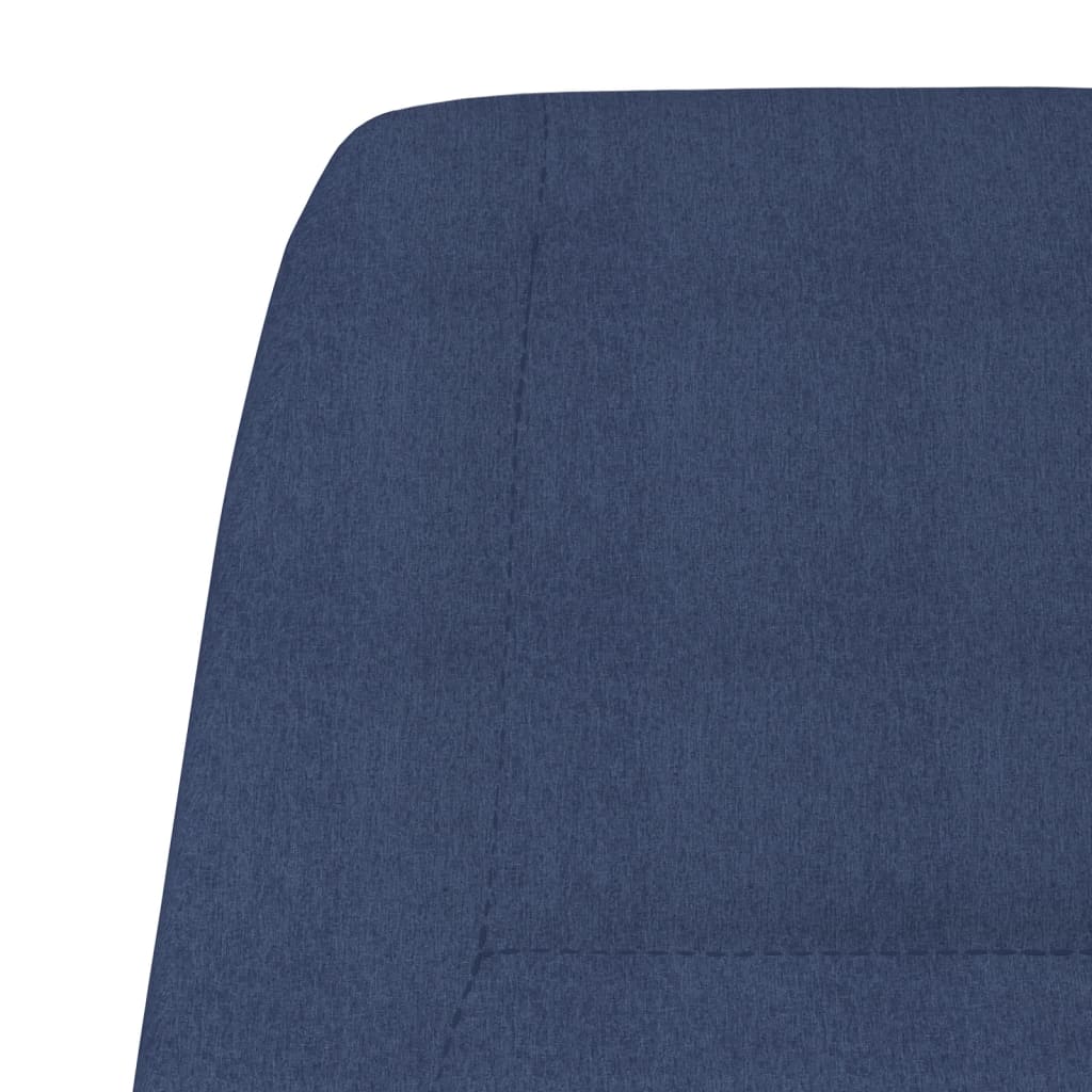 Fauteuil relax en tissu bleu