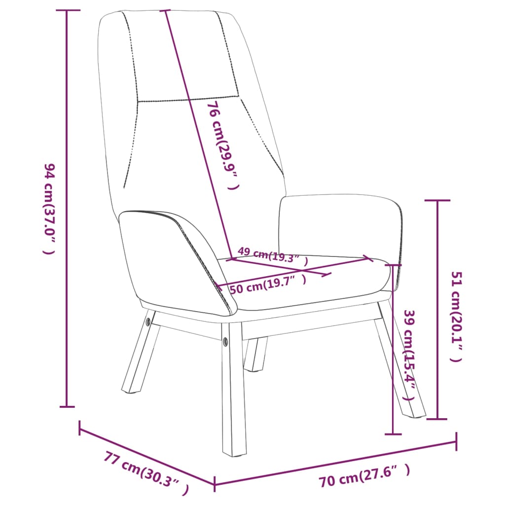 Fauteuil relax en tissu bleu