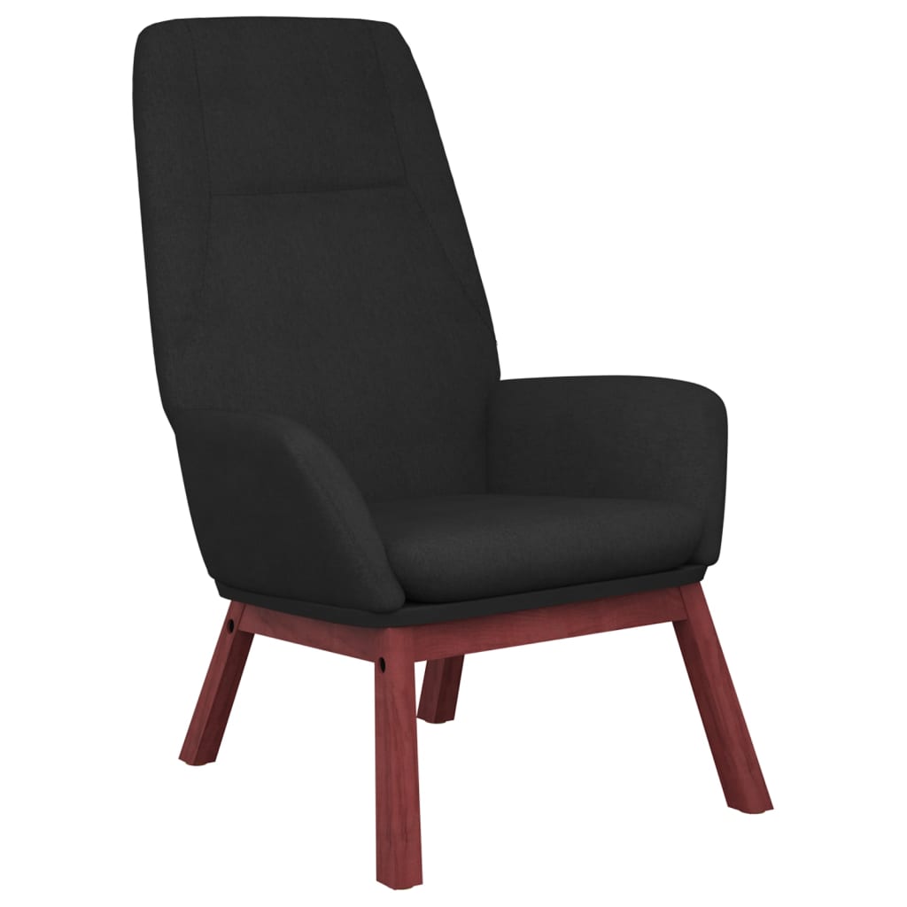 Fauteuil de relaxation tissu noir
