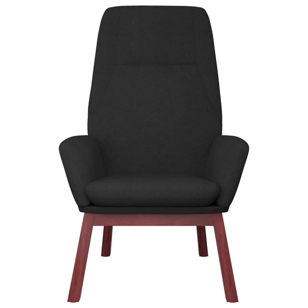 Fauteuil de relaxation tissu noir