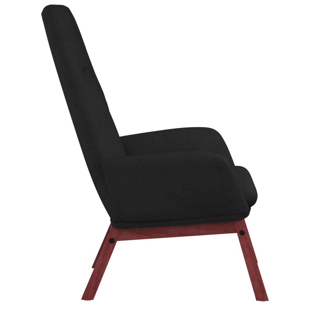 Fauteuil de relaxation tissu noir