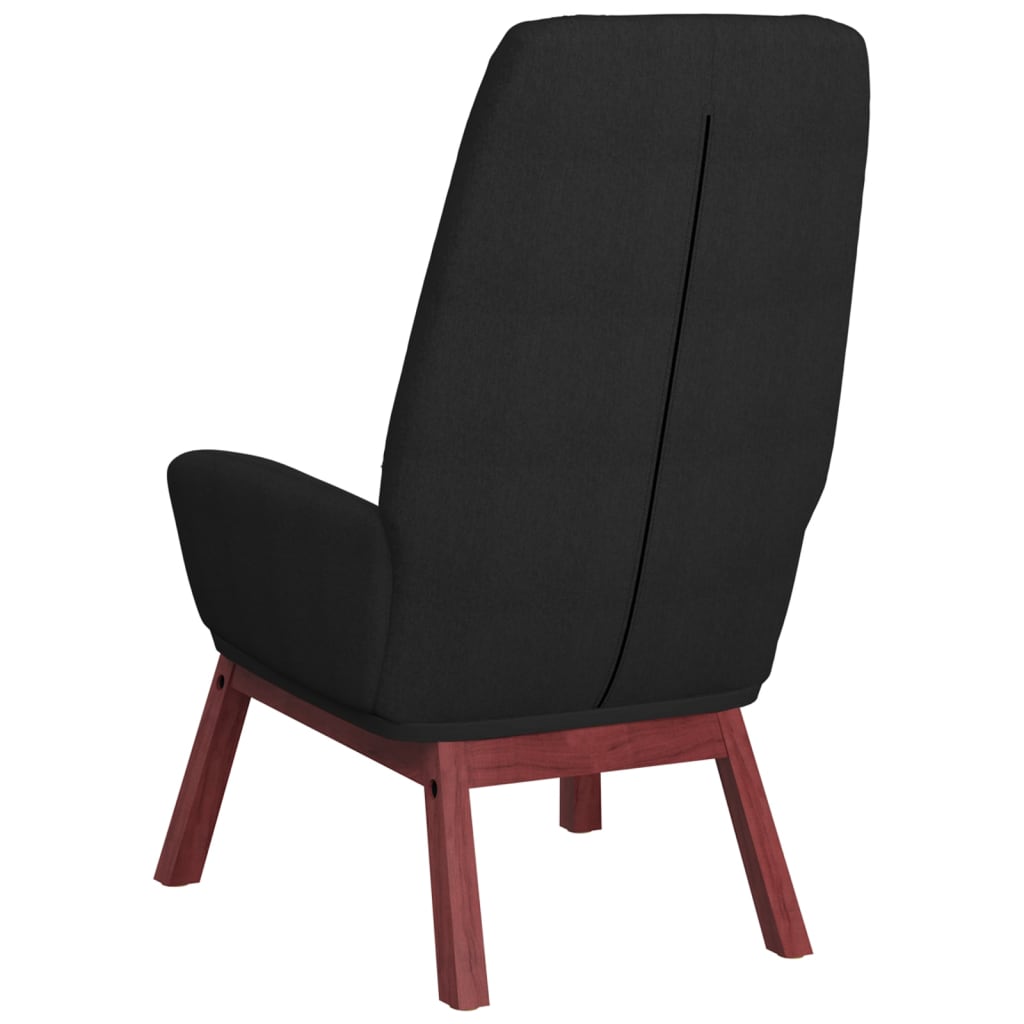 Fauteuil de relaxation tissu noir