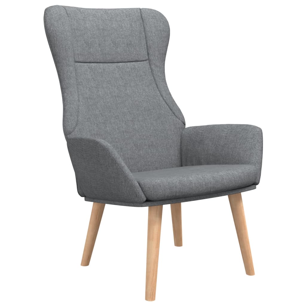 Fauteuil de relaxation tissu gris clair
