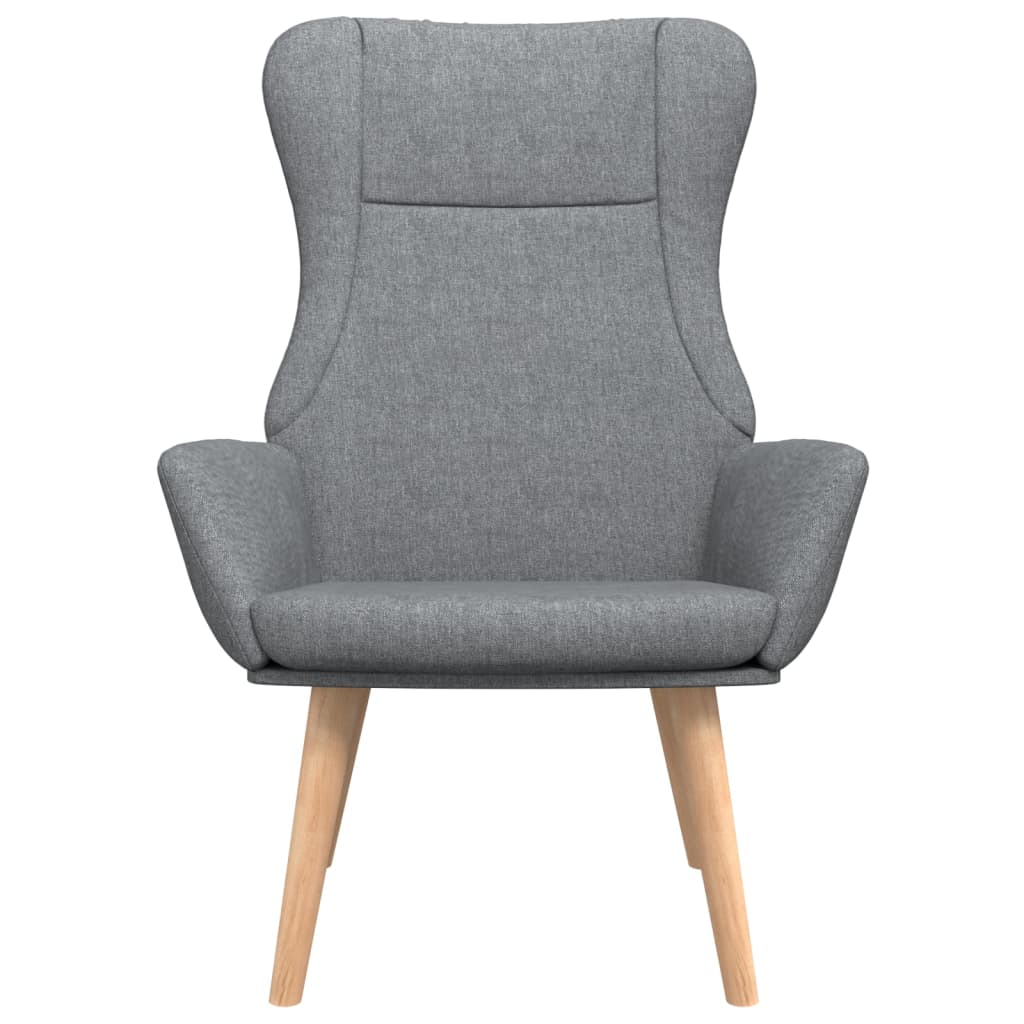 Fauteuil de relaxation tissu gris clair