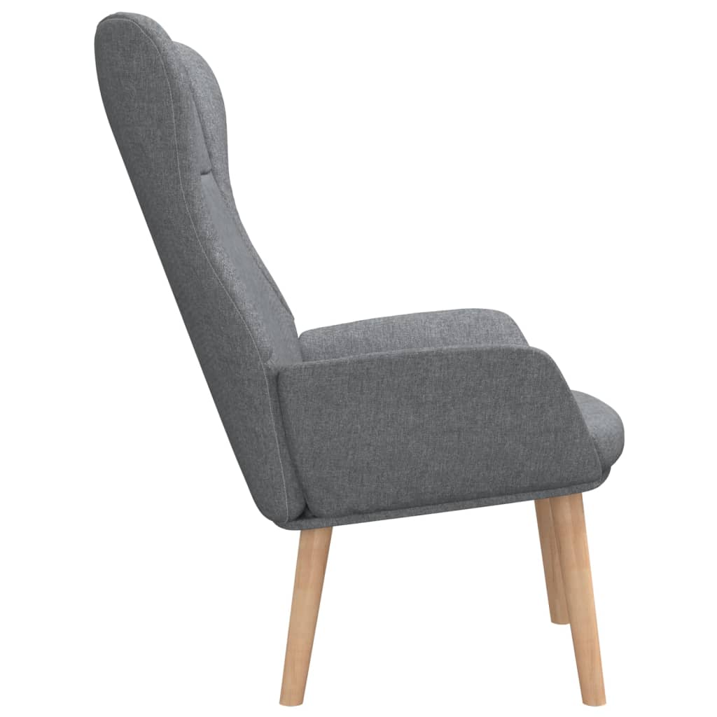 Fauteuil de relaxation tissu gris clair