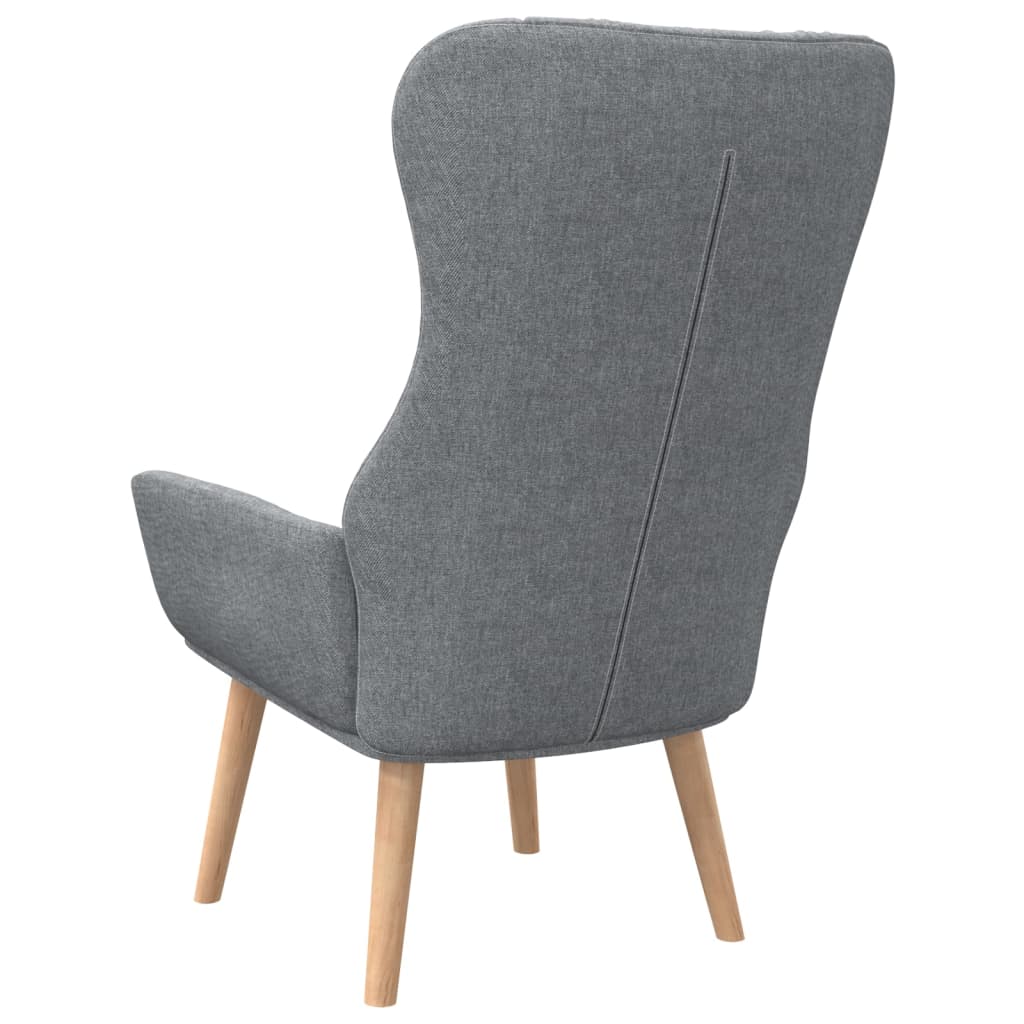 Fauteuil de relaxation tissu gris clair