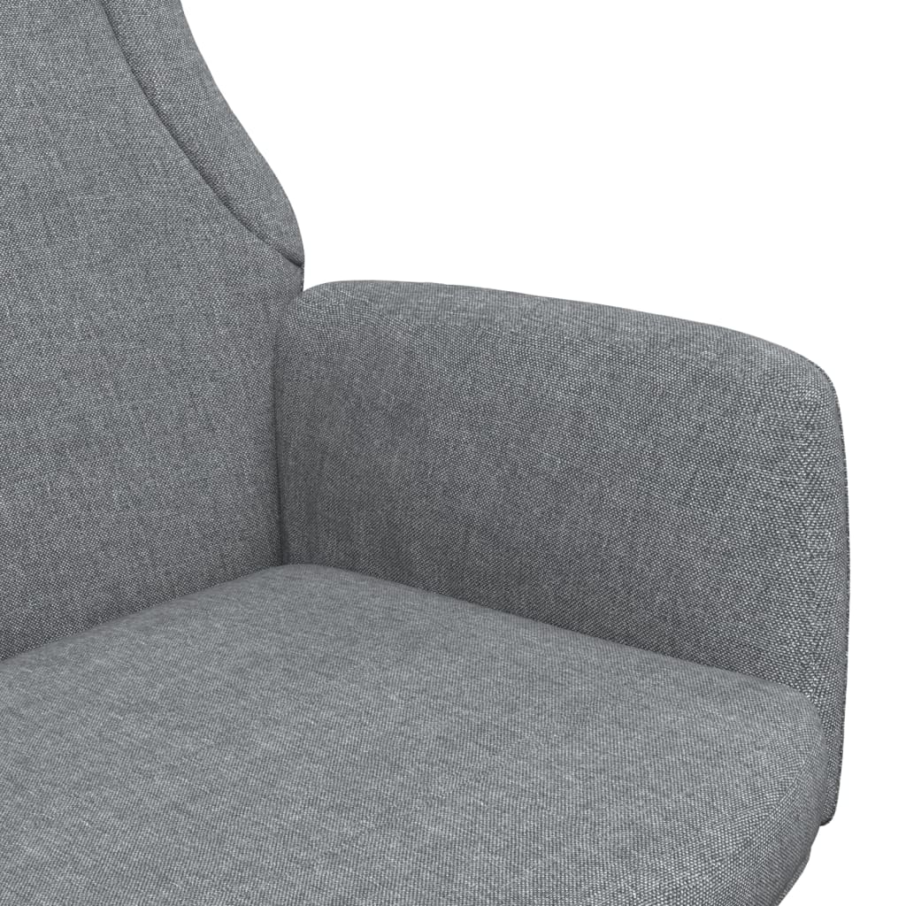 Fauteuil de relaxation tissu gris clair