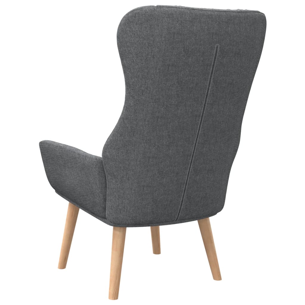 Fauteuil de relaxation tissu gris foncé