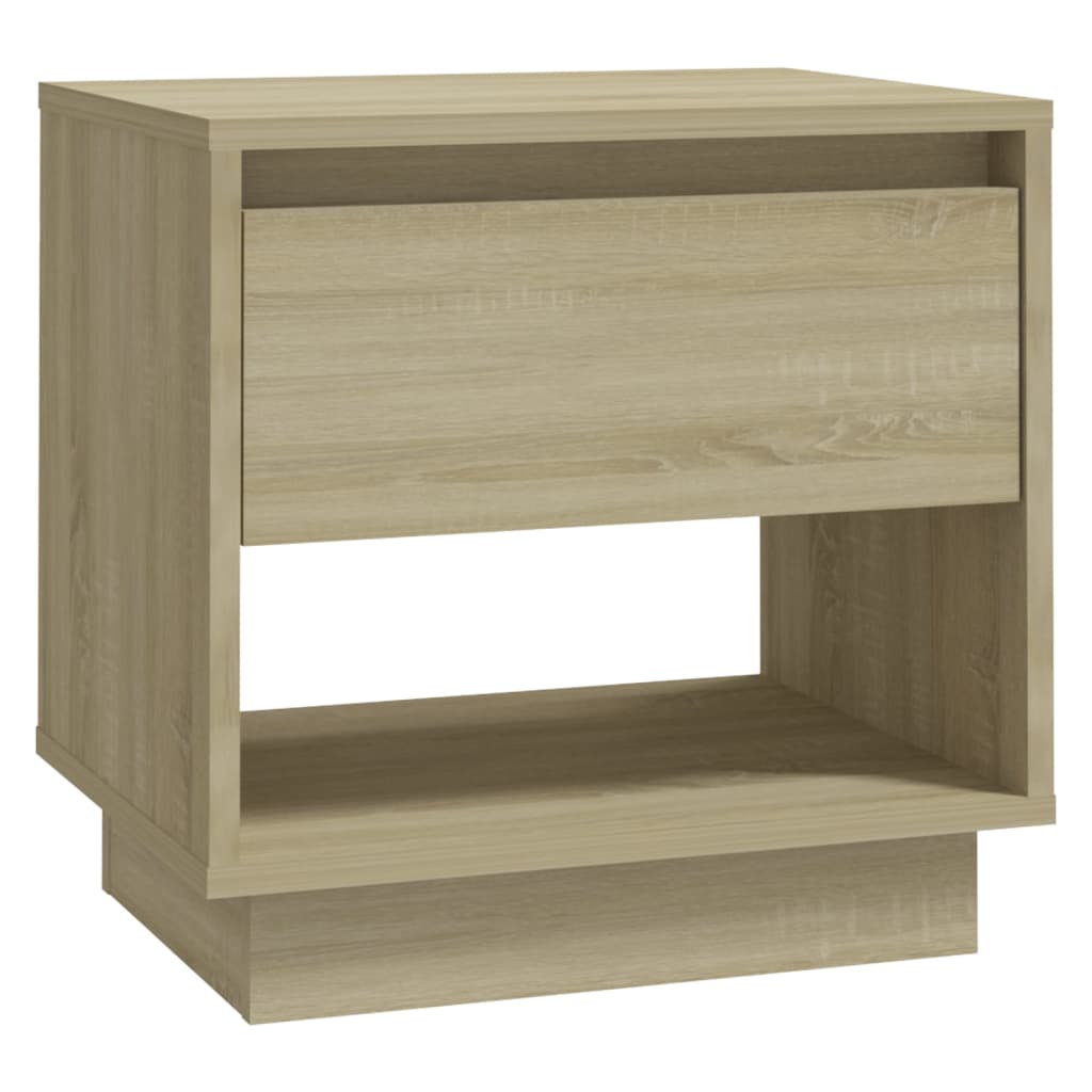 Tables de chevet 2 pcs. Chêne Sonoma 45x34x44 cm matériau bois