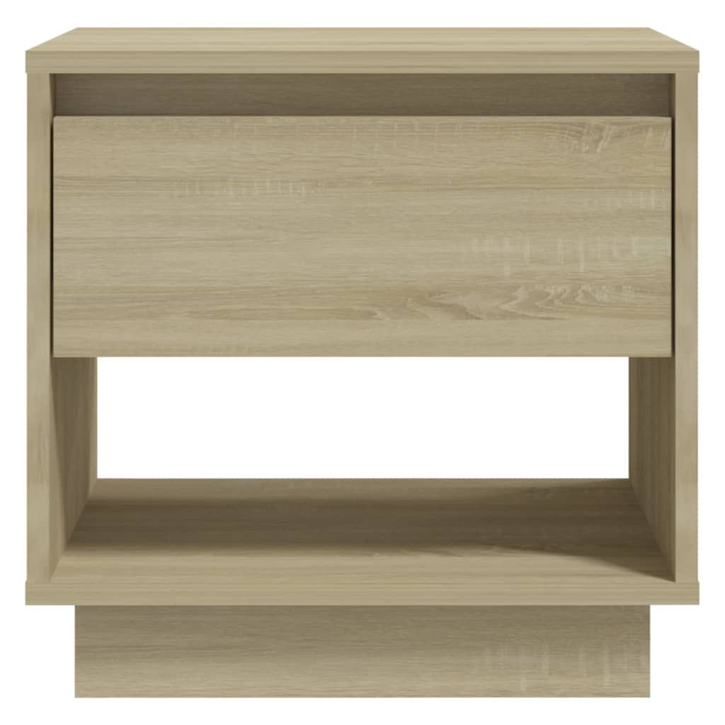 Tables de chevet 2 pcs. Chêne Sonoma 45x34x44 cm matériau bois
