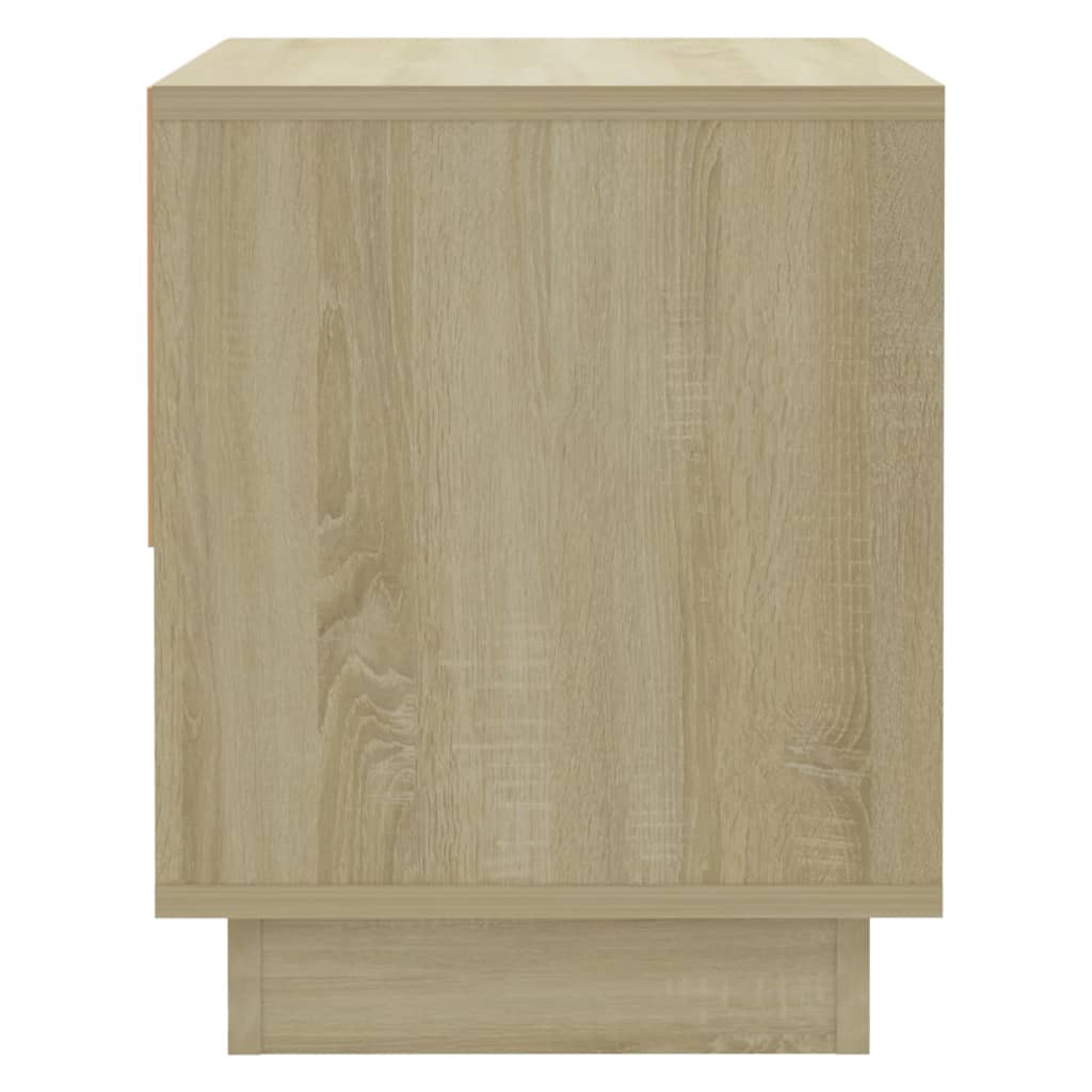 Tables de chevet 2 pcs. Chêne Sonoma 45x34x44 cm matériau bois